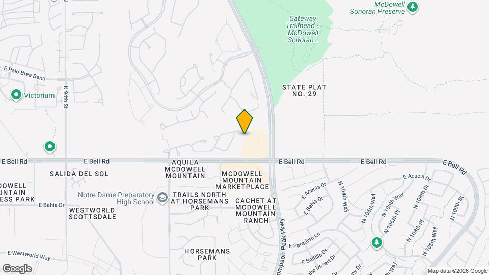 10046 E Bell Rd Map and Location Details