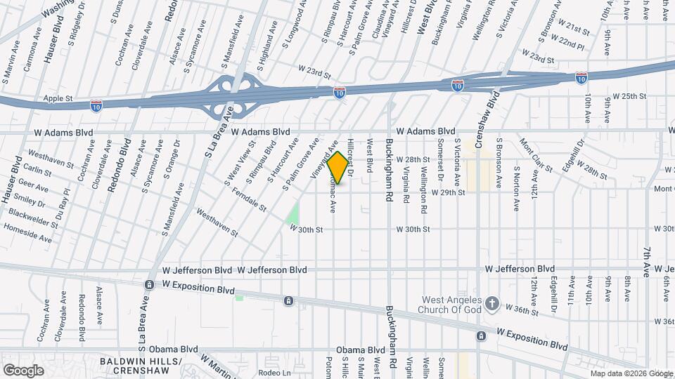 2850 Potomac Ave Map and Location Details