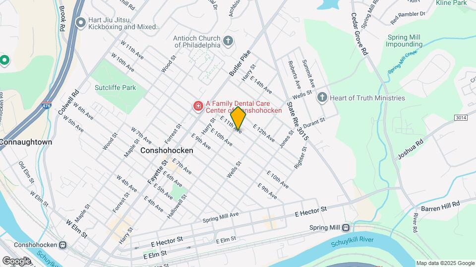 207 E 11th Ave Map and Location Details