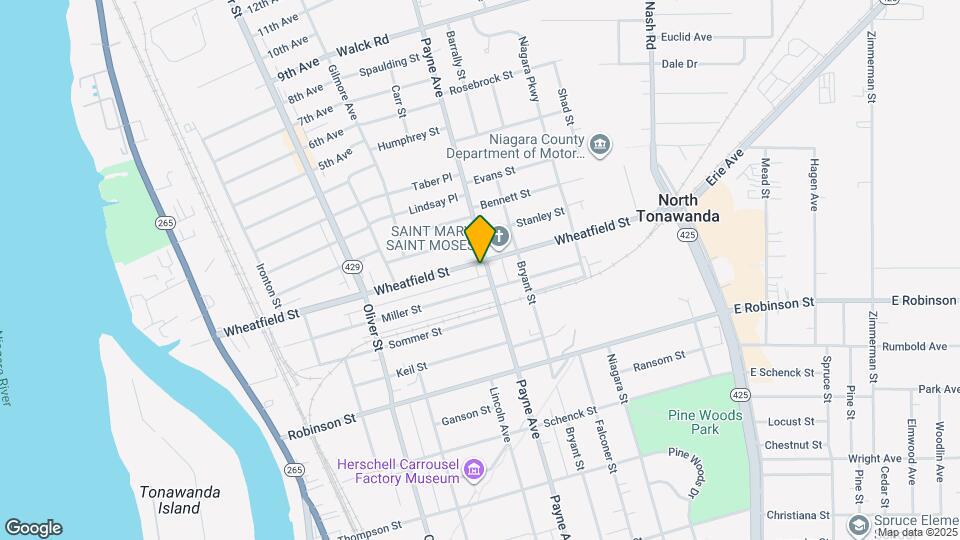 319 Wheatfield St Map and Location Details