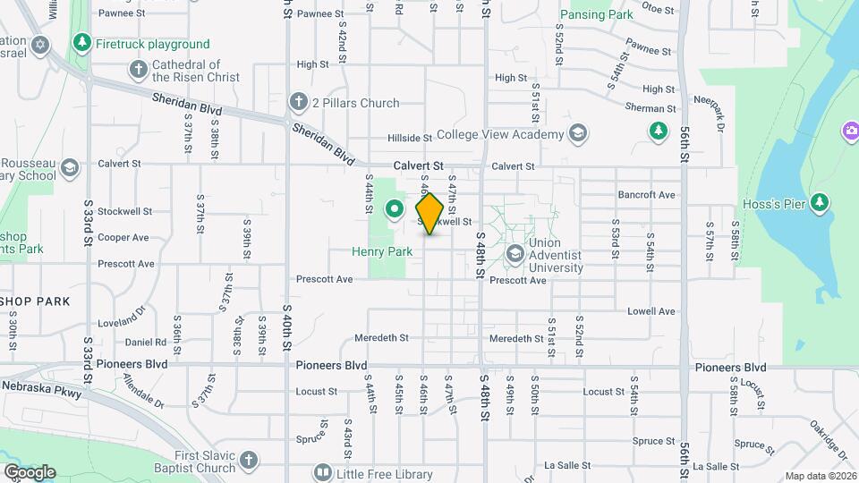 3840 S 46th St Map and Location Details