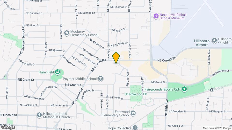 1805 NE Hillaire Ct, Unit A Mapa y Detalles de la Ubicación