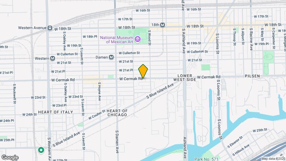 1819-1835 W Cermak Rd Map and Location Details