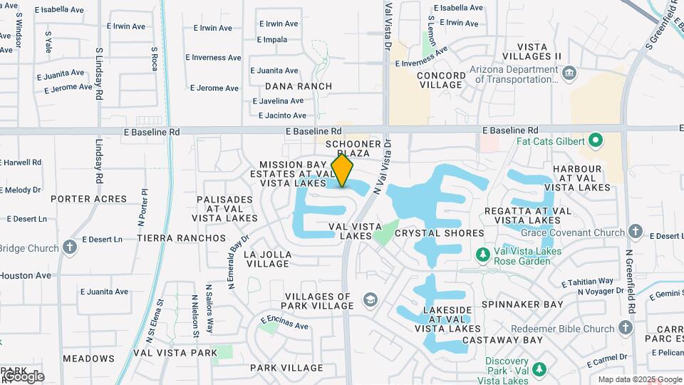 1516 E Treasure Cove Dr Map and Location Details