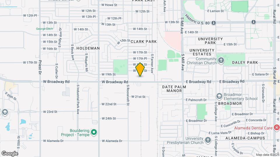 500 W Broadway Rd Map and Location Details