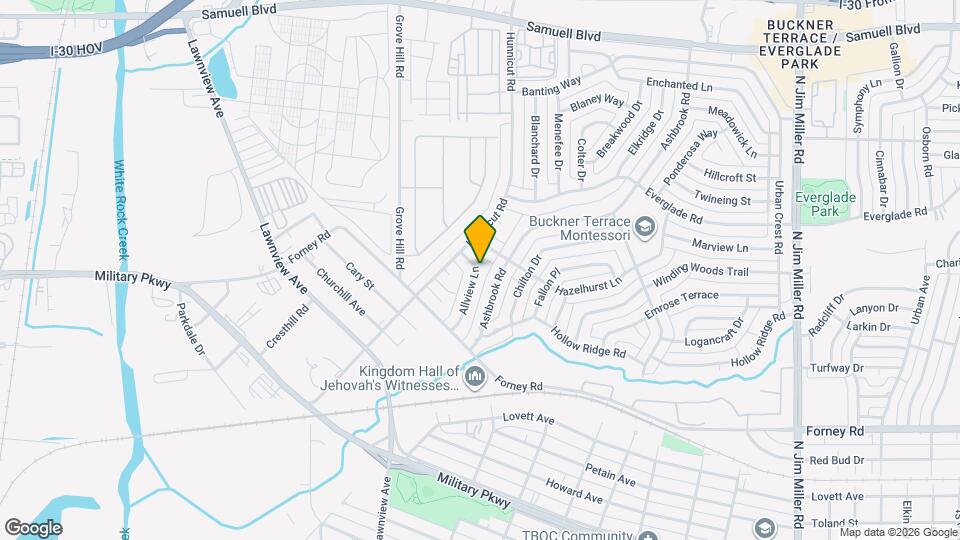 7018 Allview Ln Map and Location Details