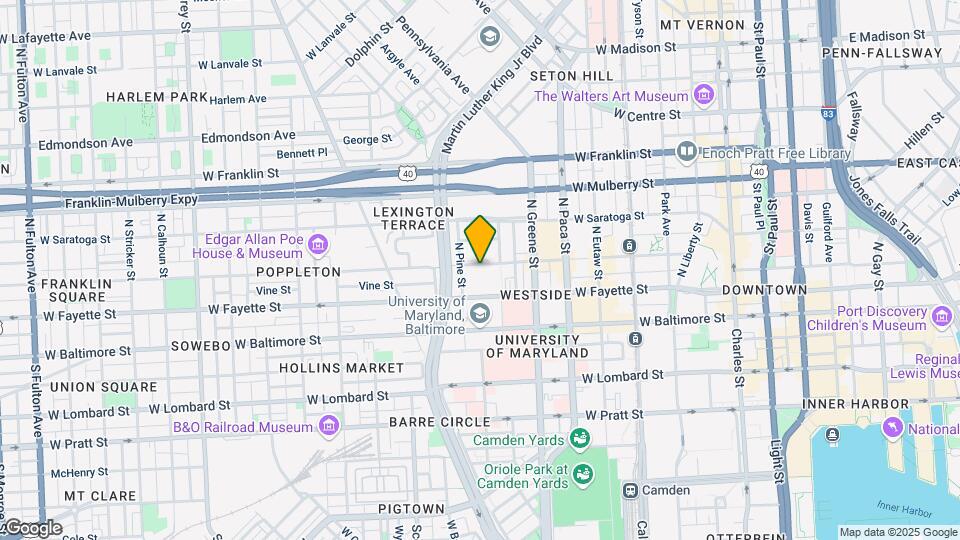 655 W Lexington St Map and Location Details