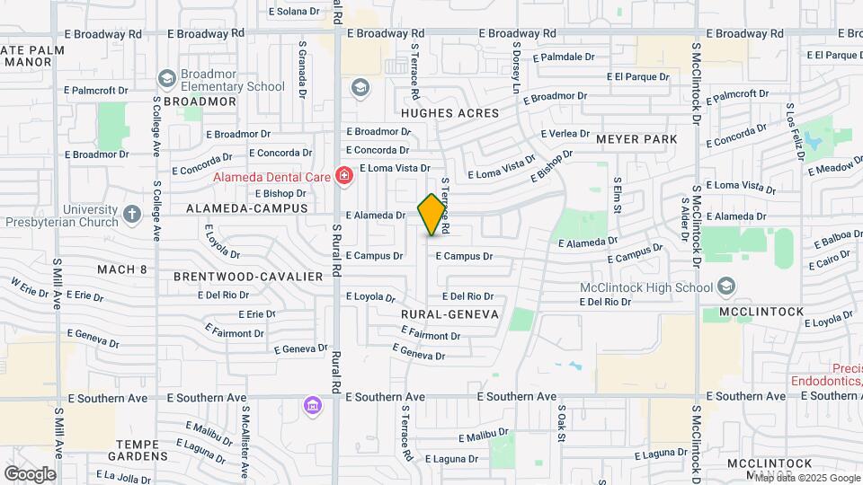 1101 E Balboa Dr Map and Location Details