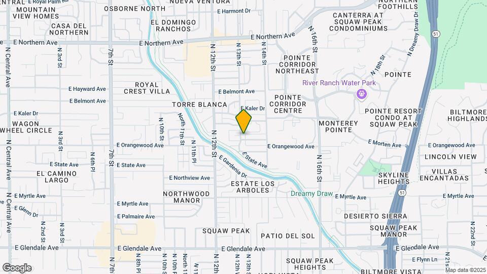 1302 E Vista Ave Map and Location Details