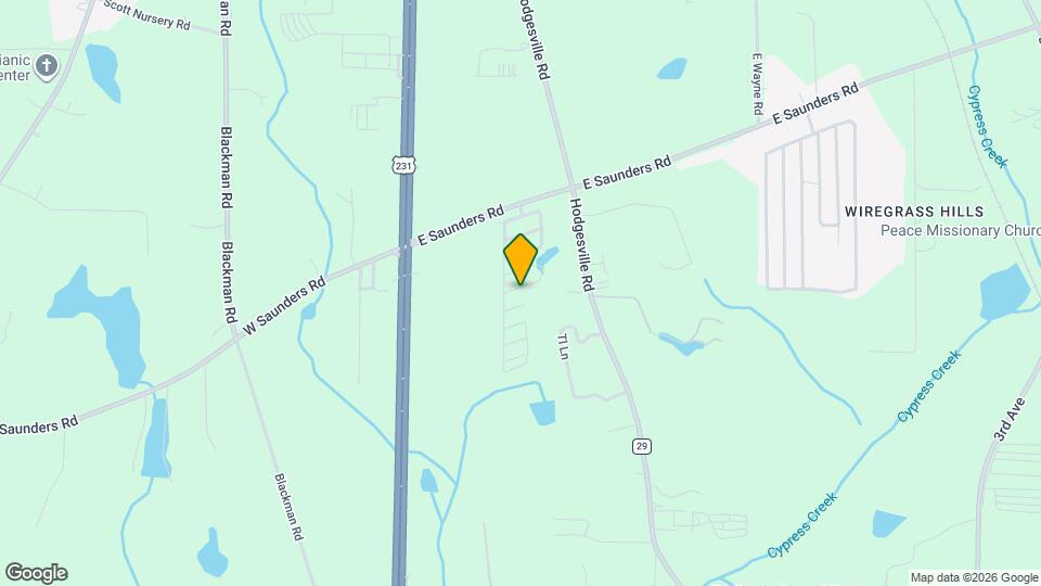 386 E Saunders Rd Map and Location Details