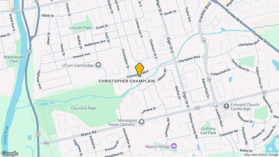 205 Champlain Boulevard Map and Location Details