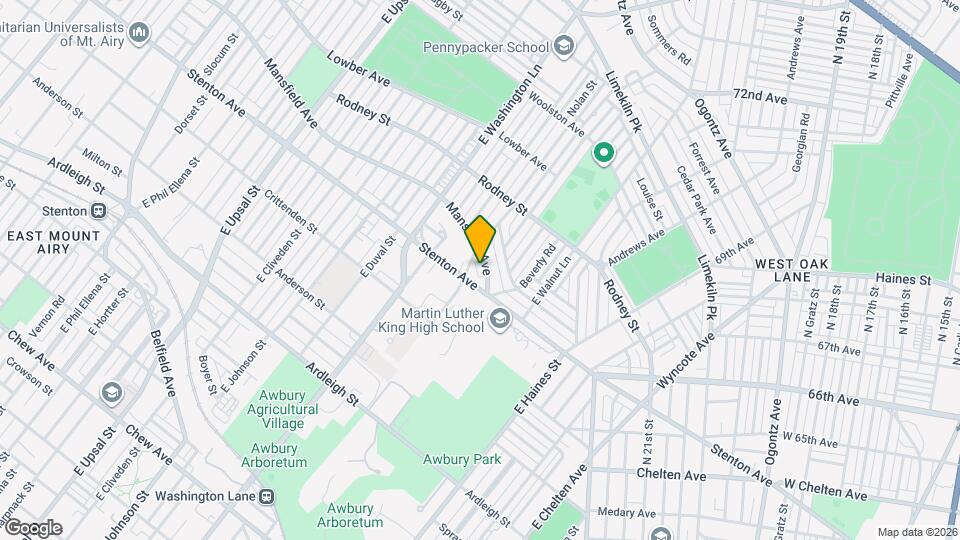 7254 Mansfield Ave Map and Location Details