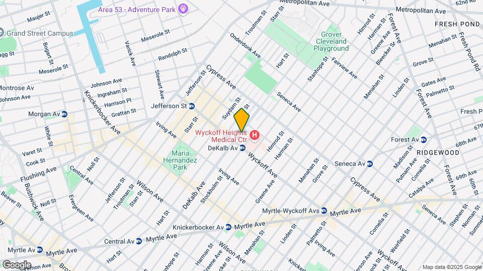 1644 Dekalb Ave Map and Location Details