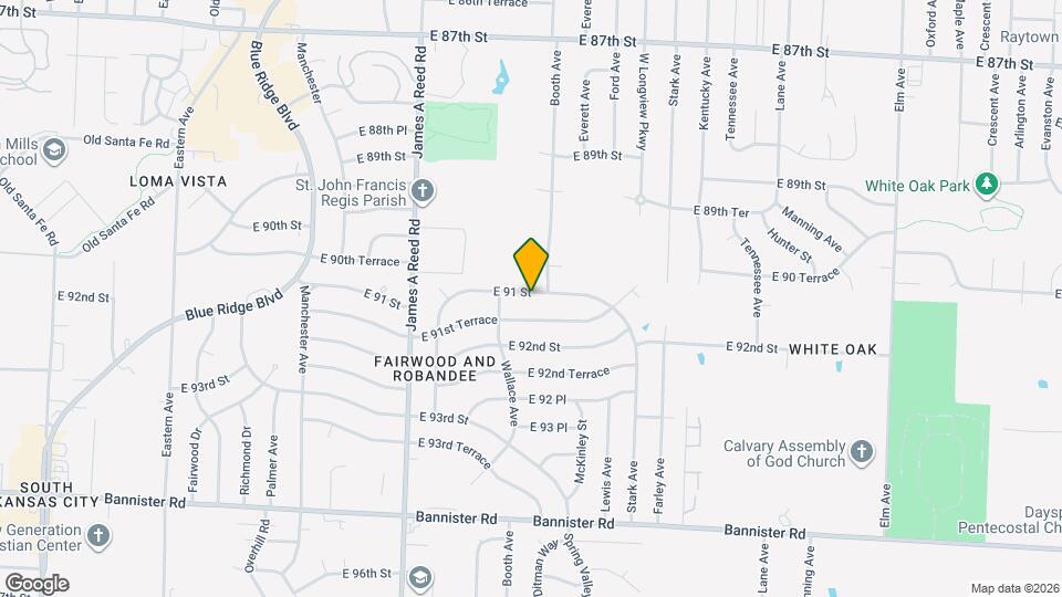 8509 E 91 St Map and Location Details