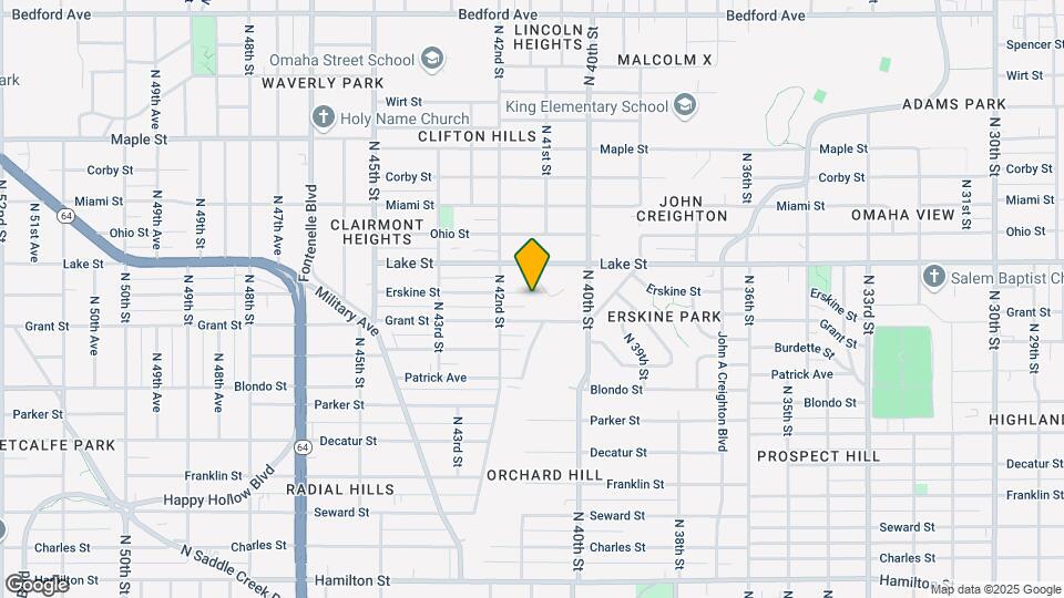 4125 Erskine St Map and Location Details