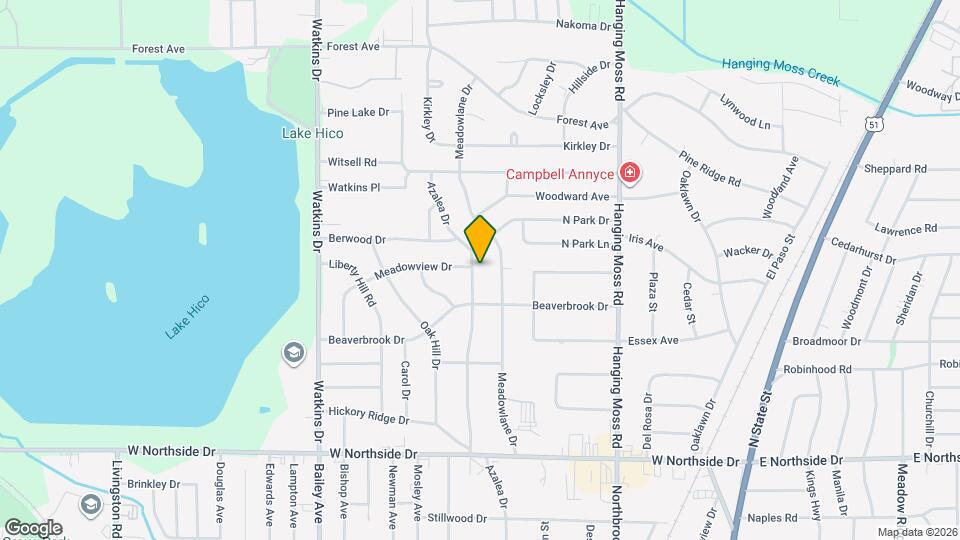 4240 Azalea Dr Map and Location Details