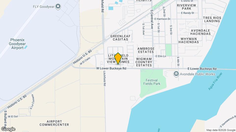 505 W Del Rio Ln Mapa y Detalles de la Ubicación