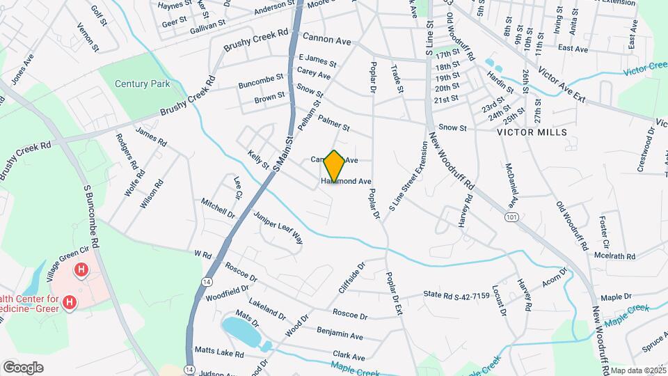 106 Hammond Ave Map and Location Details