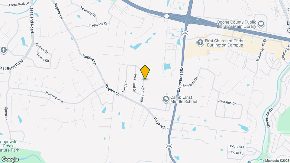 6516 Rosetta Dr Map and Location Details