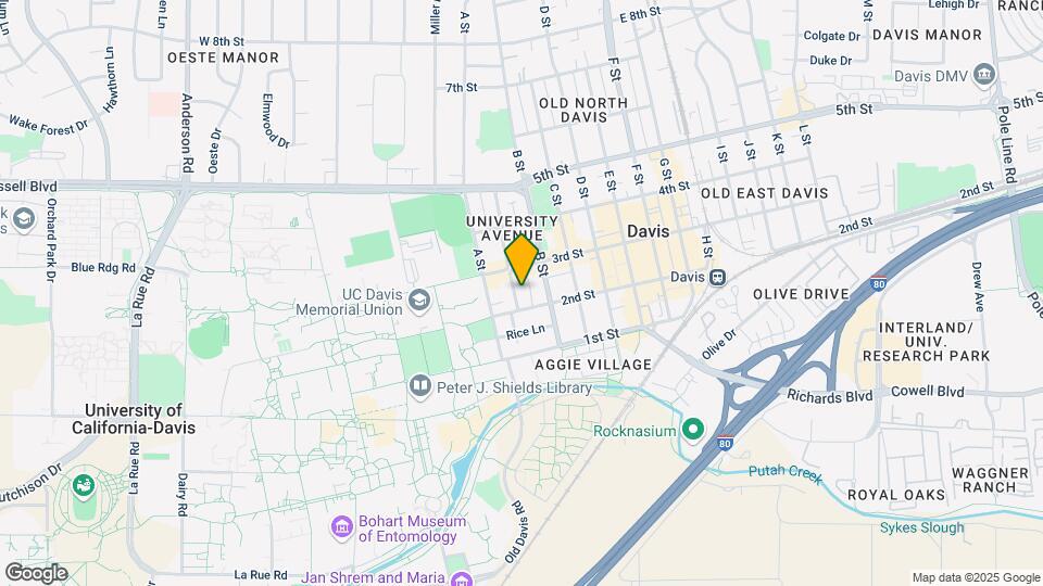 218 University Ave Mapa y Detalles de la Ubicación