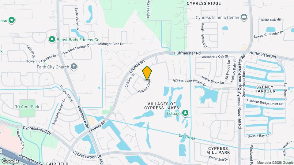 15115 Russet Bend Ln Map and Location Details