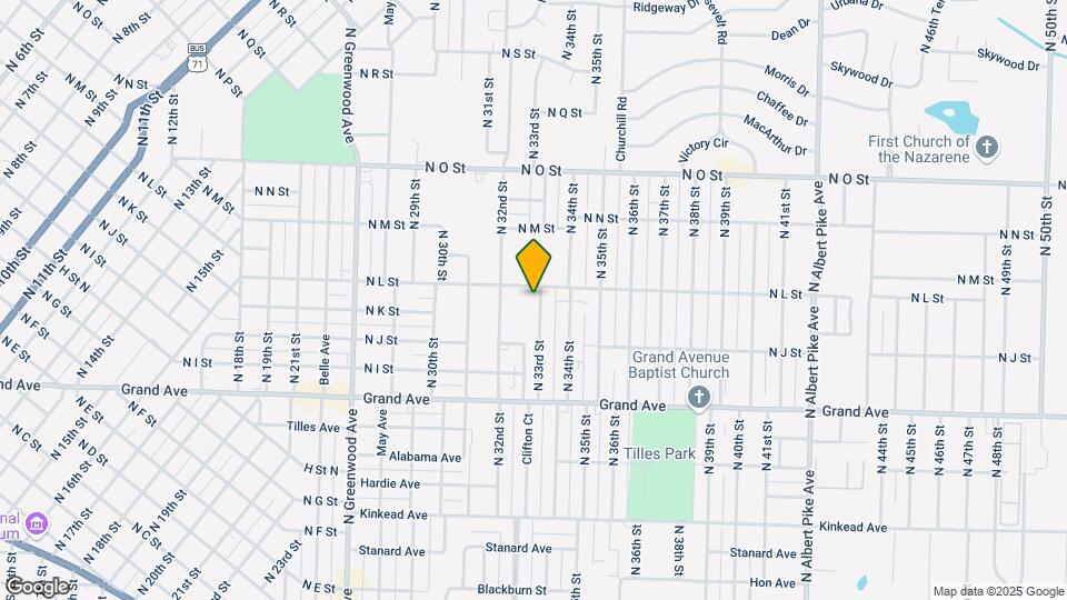 1317 N 33rd St Map and Location Details