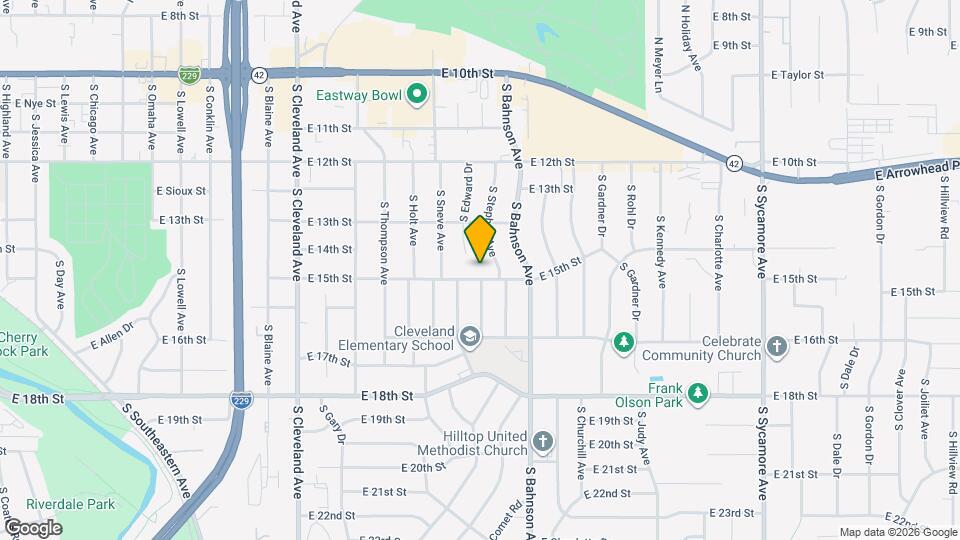 3500 E 15th St Map and Location Details