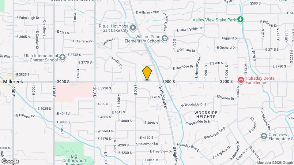 1562 E 3900 S Map and Location Details