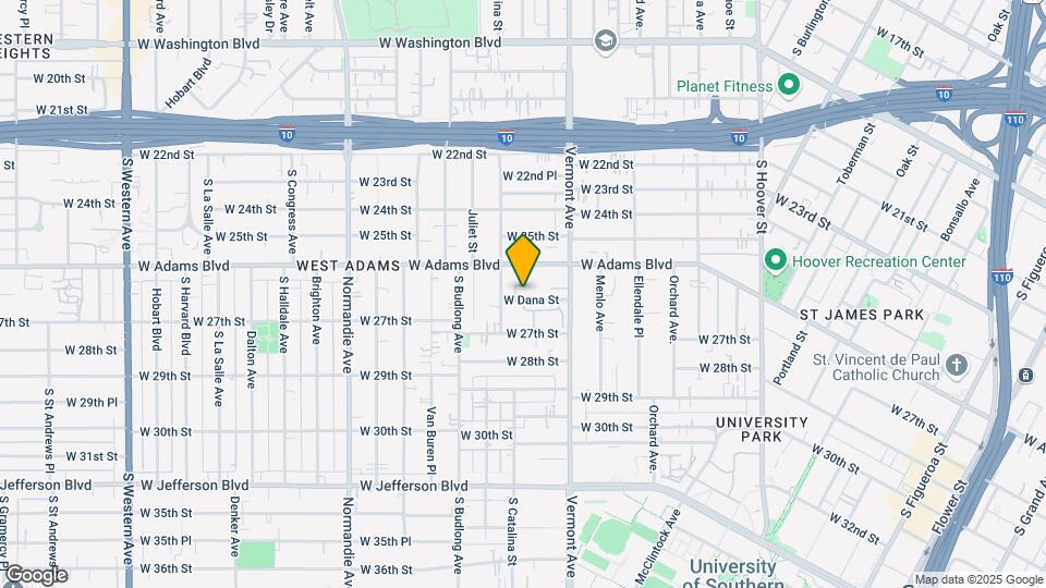 1453 Dana St Map and Location Details