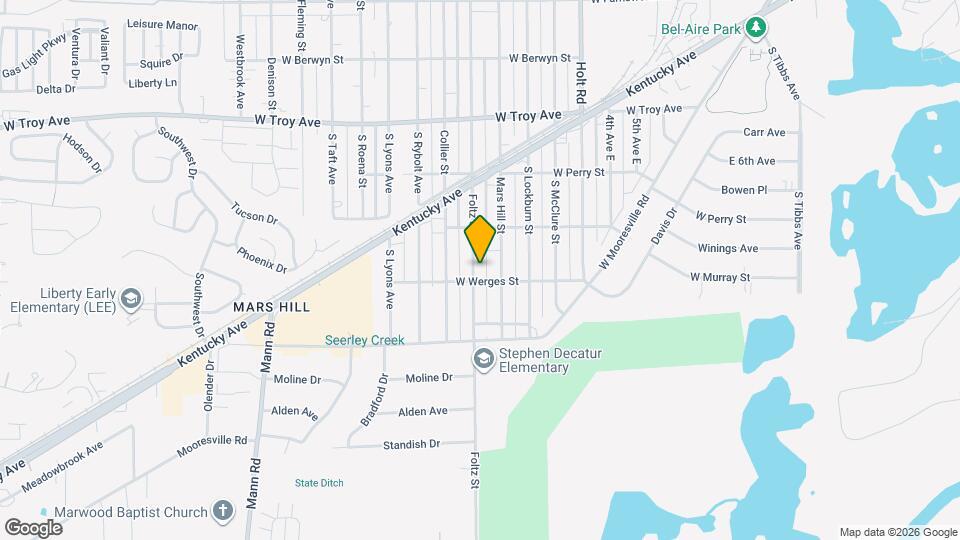 3245 Foltz St Map and Location Details