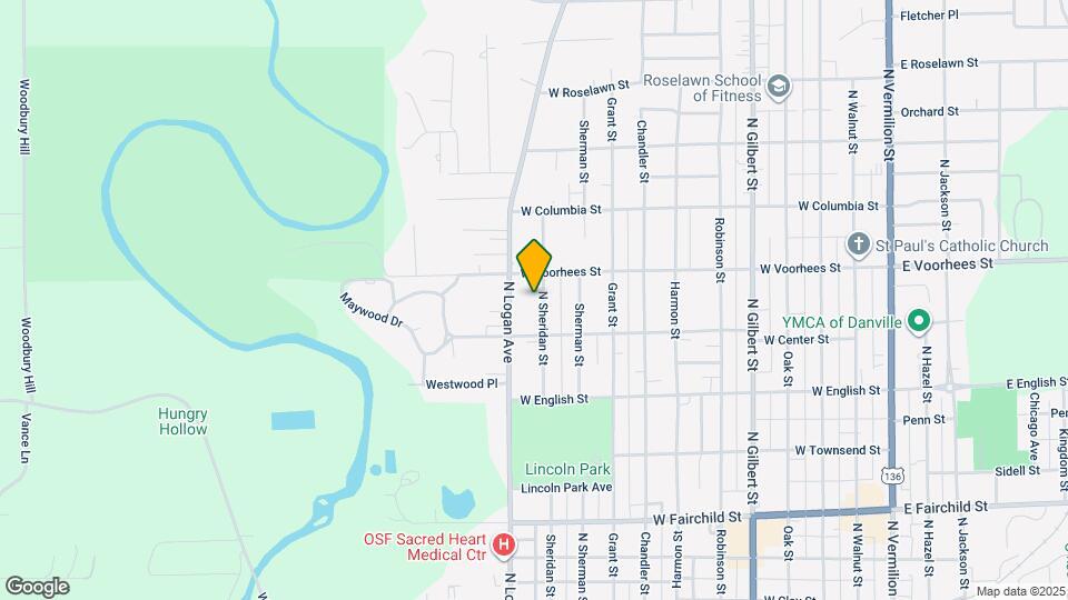 1216 N Sheridan St Mapa y Detalles de la Ubicación