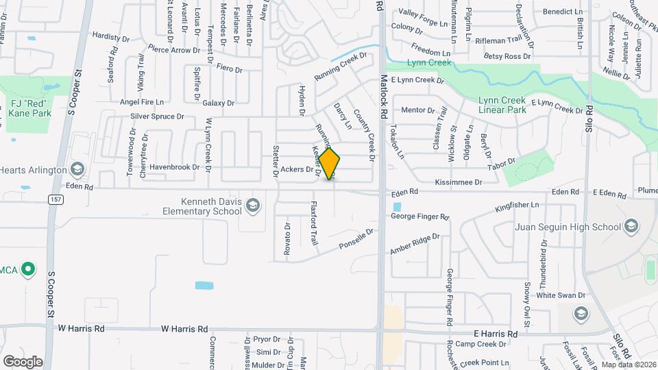 6808 Running Creek Dr Map and Location Details