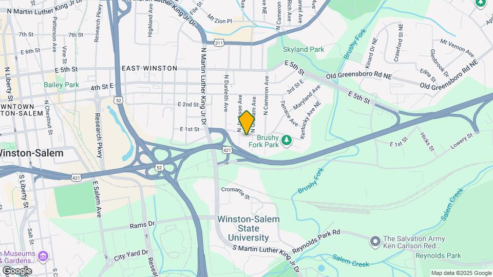 1614 E 1st St Map and Location Details