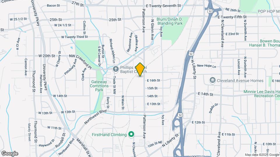 1608 N Patterson Ave Map and Location Details