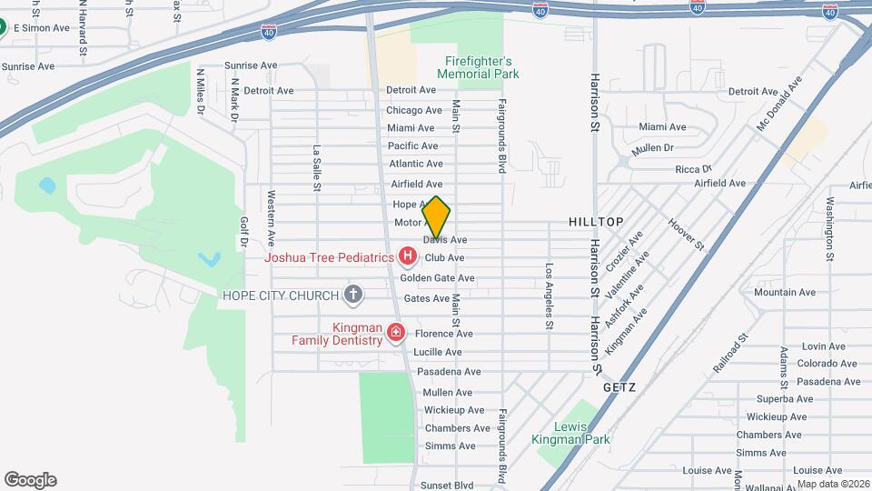 1950 Davis Ave Mapa y Detalles de la Ubicación