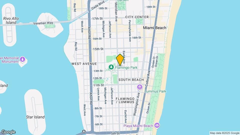 1319 Meridian Ave Map and Location Details