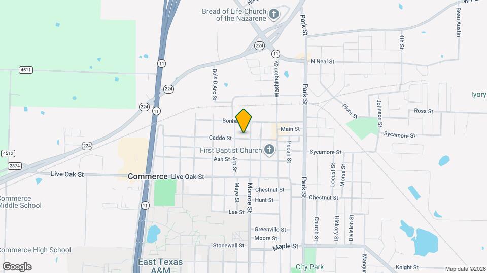 1506 Caddo St Map and Location Details