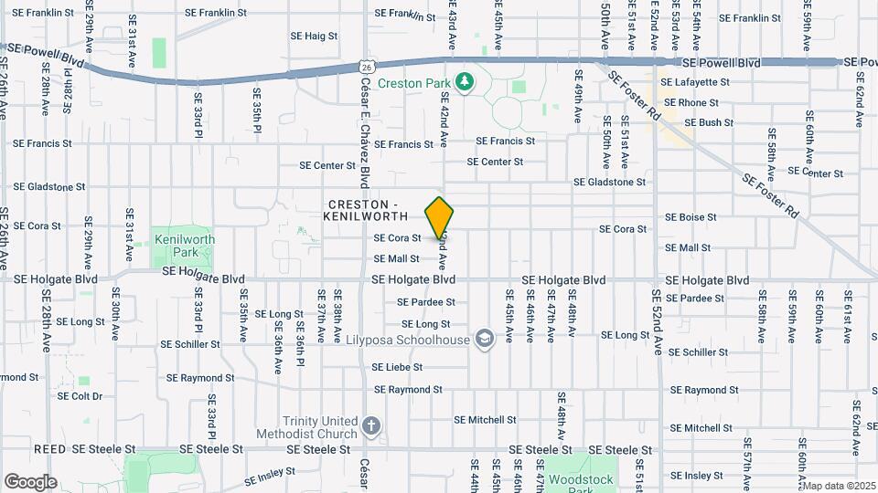 4335 SE 42nd Ave Map and Location Details