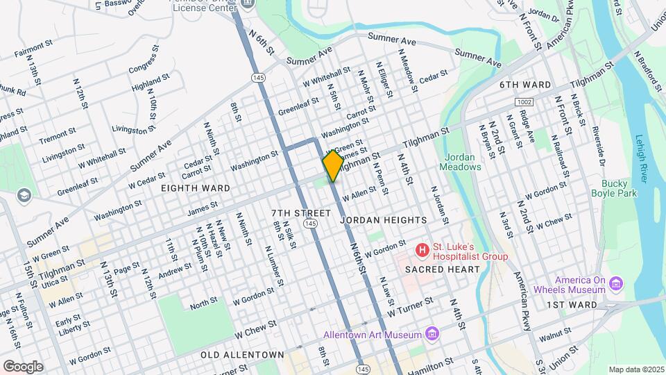 625 N 6th St-Unit -1 Map and Location Details