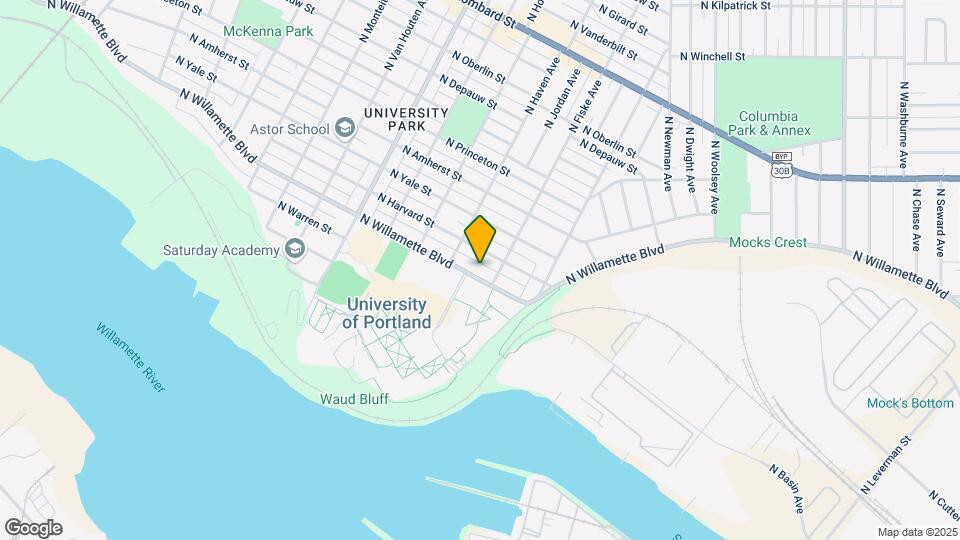 4835 N Willamette Blvd Map and Location Details