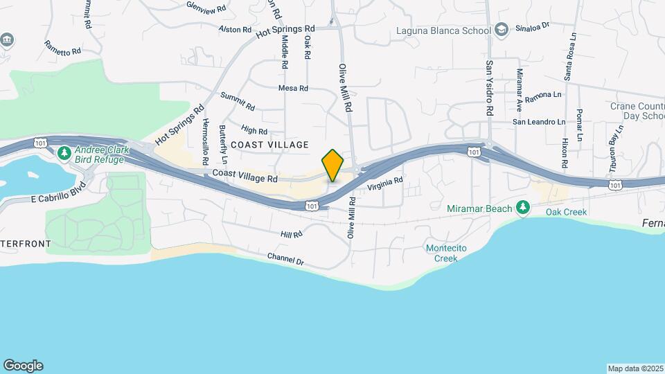 1287 Coast Village Cir Map and Location Details
