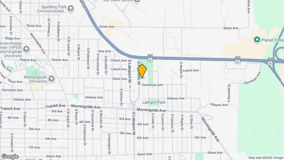 1630 S Palmetto St Map and Location Details