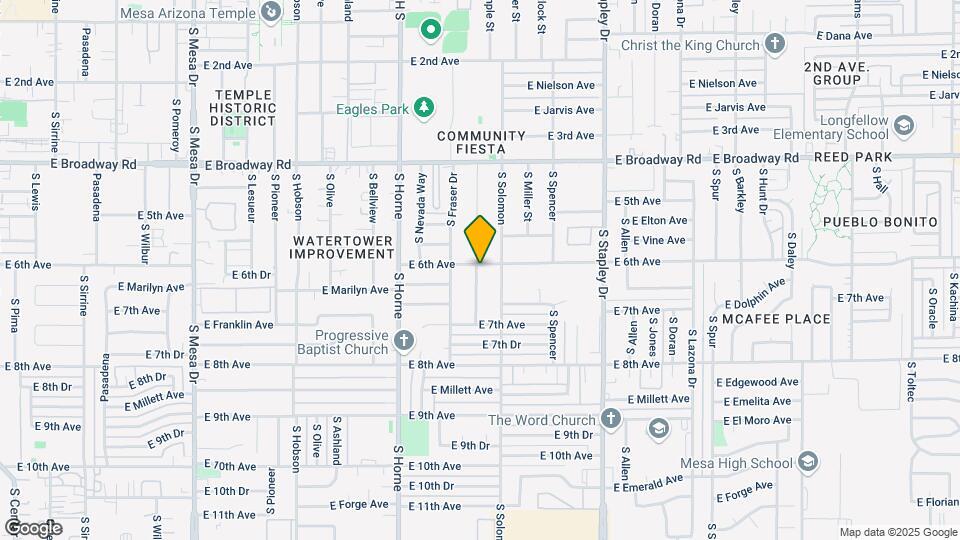 937 E 6th Ave Map and Location Details