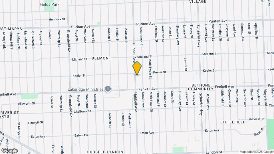 15368 Hubbell Ave Map and Location Details
