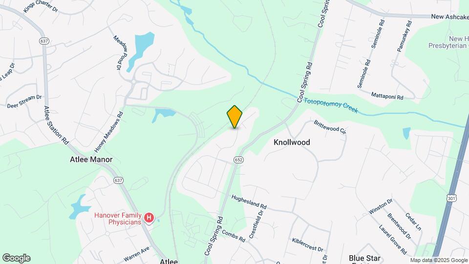 9447 Cool Spring Rd Map and Location Details