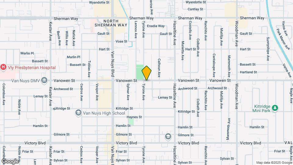 14528 Vanowen St Map and Location Details