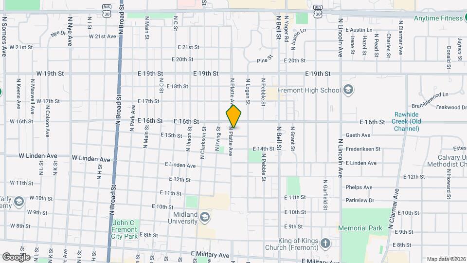 1510 N Platte Ave Map and Location Details