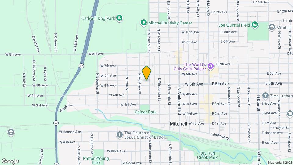 706 W 5th Ave Map and Location Details