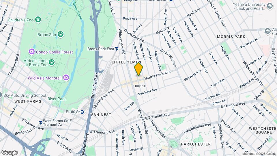 725 Morris Park Ave Mapa y Detalles de la Ubicación