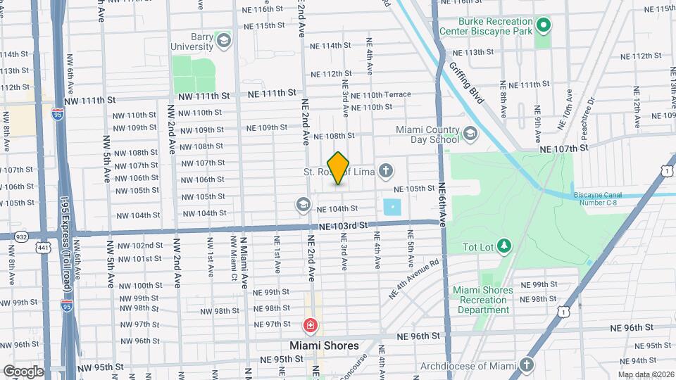 285 NE 105th St Map and Location Details